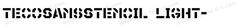 TecoSansStencil Light字体转换
